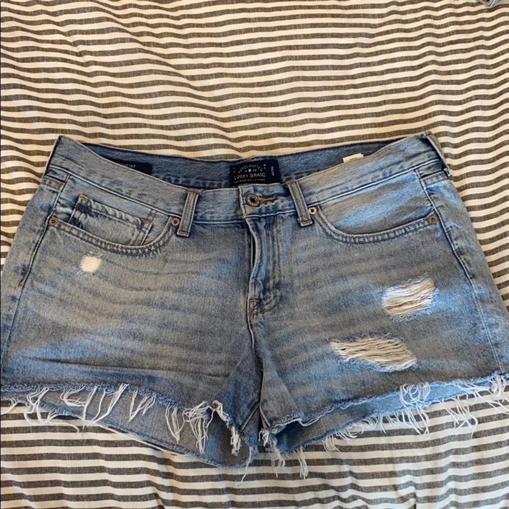 Lucky Brand The Cut Off Jean Shorts